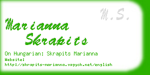 marianna skrapits business card